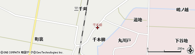 千本柳周辺の地図
