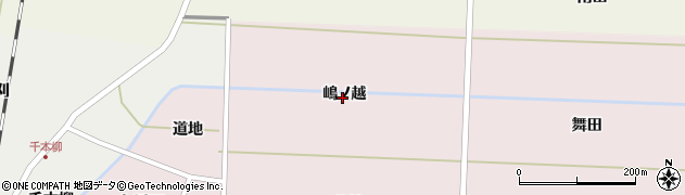 山形県遊佐町（飽海郡）小松（嶋ノ越）周辺の地図