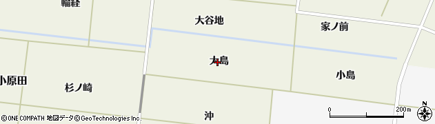 山形県遊佐町（飽海郡）小原田（大島）周辺の地図