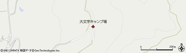 大文字キャンプ場周辺の地図