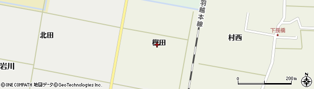 山形県遊佐町（飽海郡）小原田（樫田）周辺の地図