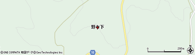 岩手県一関市大東町大原（野々下）周辺の地図