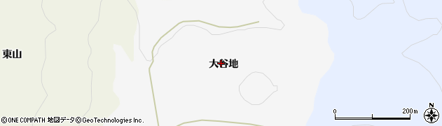 山形県遊佐町（飽海郡）鹿野沢（大谷地）周辺の地図