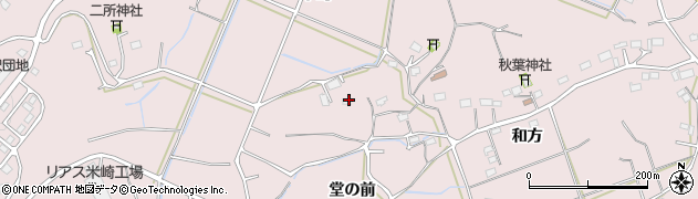 岩手県陸前高田市米崎町（堂の前）周辺の地図