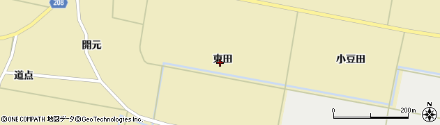山形県遊佐町（飽海郡）庄泉（東田）周辺の地図