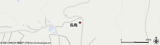 岩手県平泉町（西磐井郡）長島（山田）周辺の地図