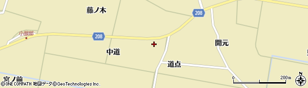 山形県遊佐町（飽海郡）庄泉（中道）周辺の地図