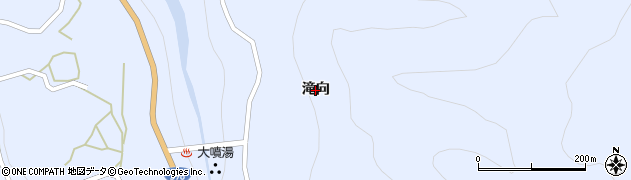 秋田県湯沢市皆瀬（滝向）周辺の地図