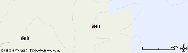 山形県遊佐町（飽海郡）小原田（後山）周辺の地図