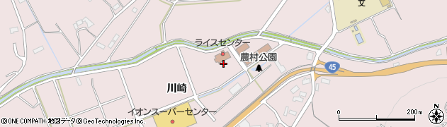 岩手県陸前高田市米崎町（川崎）周辺の地図