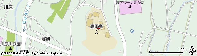 岩手県立　高田高等学校・職員室周辺の地図