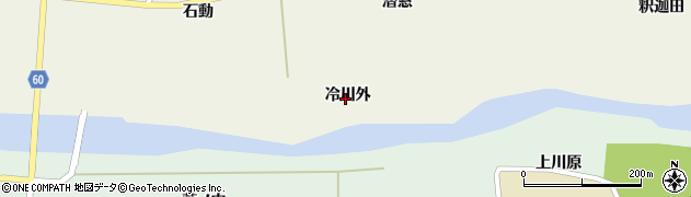 山形県遊佐町（飽海郡）吉出（冷川外）周辺の地図