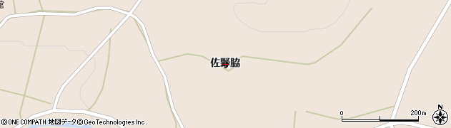 岩手県一関市大東町渋民佐野脇周辺の地図