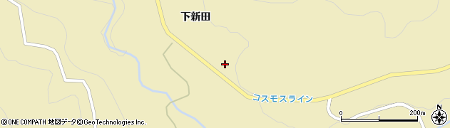 秋田県湯沢市高松下新田周辺の地図