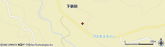 秋田県湯沢市高松（下新田）周辺の地図