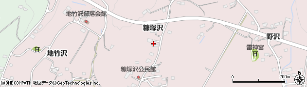 岩手県陸前高田市米崎町糠塚沢82周辺の地図