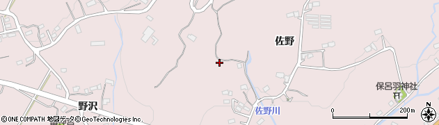 岩手県陸前高田市米崎町（佐野）周辺の地図