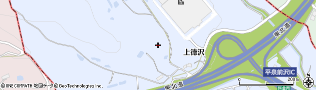岩手県平泉町（西磐井郡）平泉（上徳沢）周辺の地図