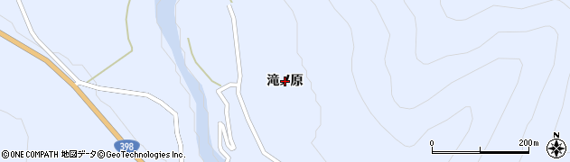 秋田県湯沢市皆瀬（滝ノ原）周辺の地図