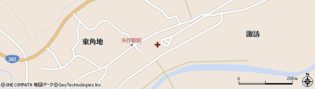 陸前矢作駅周辺の地図