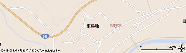 岩手県陸前高田市矢作町東角地周辺の地図