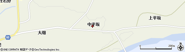 山形県遊佐町（飽海郡）吉出（中平坂）周辺の地図