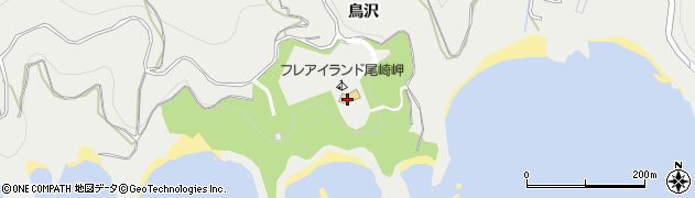 フレアイランド尾崎岬周辺の地図