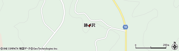 岩手県一関市大東町大原（跡ノ沢）周辺の地図