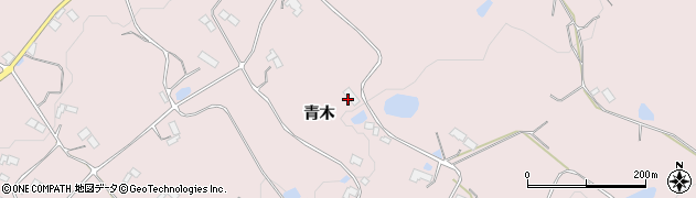 岩手県奥州市前沢生母青木周辺の地図