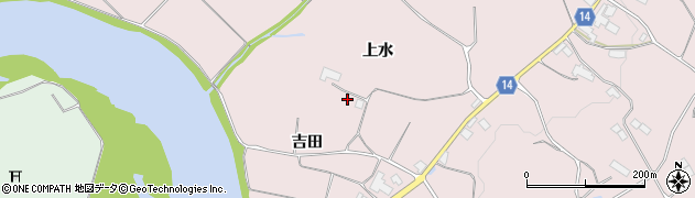 岩手県奥州市前沢生母（吉田）周辺の地図