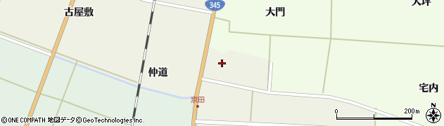 山形県遊佐町（飽海郡）吉出（東田道）周辺の地図