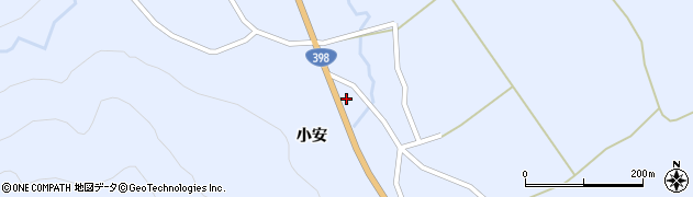 秋田県湯沢市皆瀬小安周辺の地図