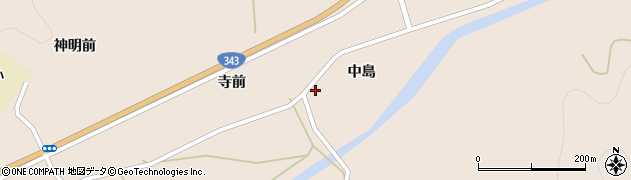 岩手県陸前高田市矢作町中島21周辺の地図