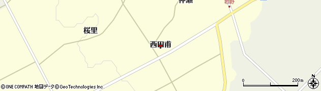 山形県遊佐町（飽海郡）白井新田（西田甫）周辺の地図
