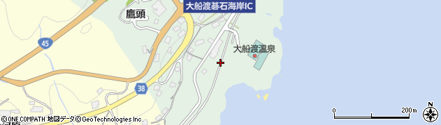 岩手県大船渡市周辺の地図