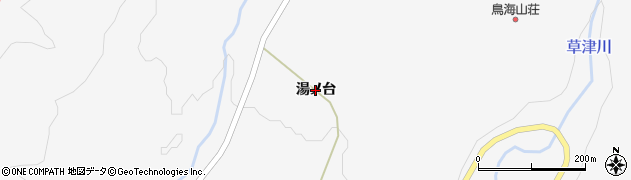 山形県酒田市草津（湯ノ台）周辺の地図