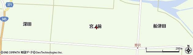 山形県遊佐町（飽海郡）野沢（宮ノ前）周辺の地図