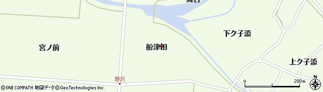 山形県遊佐町（飽海郡）野沢（船津田）周辺の地図