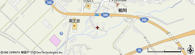 岩手県陸前高田市竹駒町相川8周辺の地図