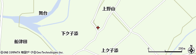 山形県飽海郡遊佐町野沢上野山77周辺の地図