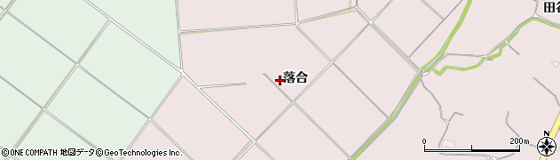 岩手県奥州市前沢生母（落合）周辺の地図