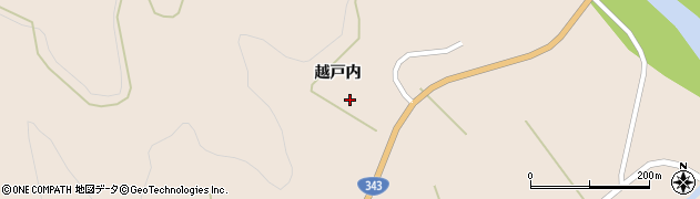 岩手県陸前高田市矢作町越戸内193周辺の地図