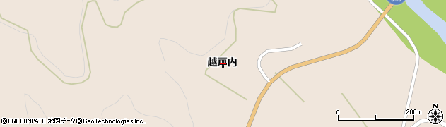 岩手県陸前高田市矢作町越戸内周辺の地図