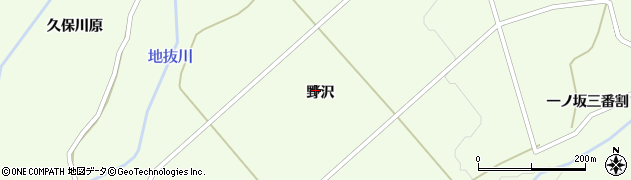 山形県遊佐町（飽海郡）野沢（野沢）周辺の地図