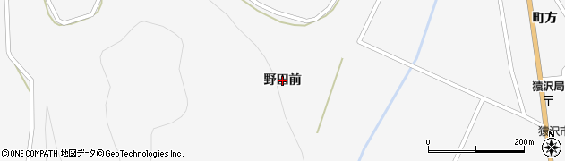 岩手県一関市大東町猿沢（野田前）周辺の地図