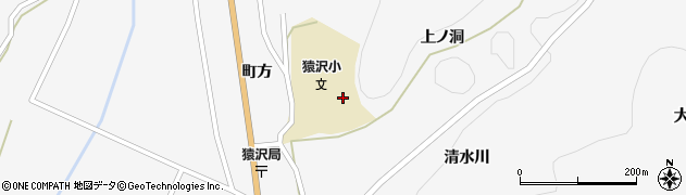 岩手県一関市大東町猿沢（上ノ洞）周辺の地図
