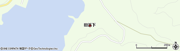 岩手県大船渡市三陸町綾里田浜下周辺の地図