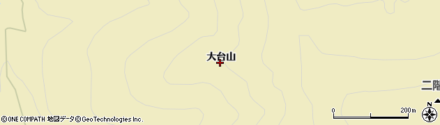 秋田県湯沢市高松（大台山）周辺の地図