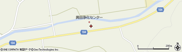 岩手県一関市大東町沖田（堀合下）周辺の地図