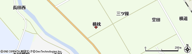 山形県遊佐町（飽海郡）北目（横枕）周辺の地図